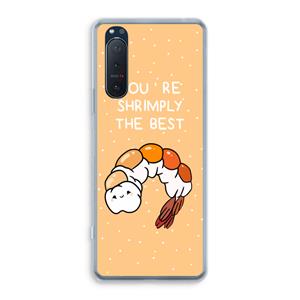 CaseCompany You're Shrimply The Best: Sony Xperia 5 II Transparant Hoesje