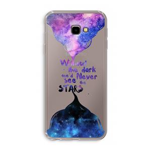 CaseCompany Stars quote: Samsung Galaxy J4 Plus Transparant Hoesje