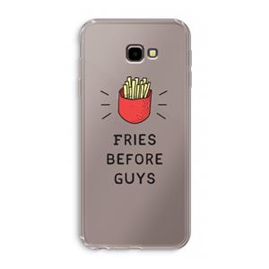 CaseCompany Fries before guys: Samsung Galaxy J4 Plus Transparant Hoesje