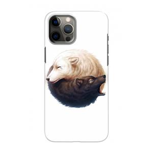 CaseCompany Yin Yang Wolves: Volledig geprint iPhone 12 Pro Hoesje