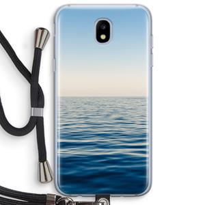 CaseCompany Water horizon: Samsung Galaxy J5 (2017) Transparant Hoesje met koord