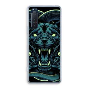 CaseCompany Cougar and Vipers: Sony Xperia 5 II Transparant Hoesje
