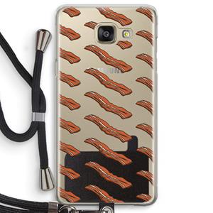 CaseCompany Bacon to my eggs #2: Samsung Galaxy A5 (2016) Transparant Hoesje met koord