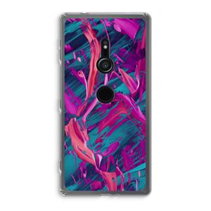 CaseCompany Pink Clouds: Sony Xperia XZ2 Transparant Hoesje