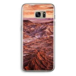 CaseCompany Mars: Samsung Galaxy S7 Edge Transparant Hoesje