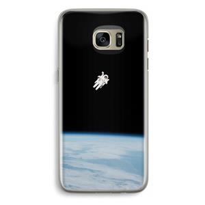CaseCompany Alone in Space: Samsung Galaxy S7 Edge Transparant Hoesje
