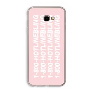 CaseCompany Hotline bling pink: Samsung Galaxy J4 Plus Transparant Hoesje