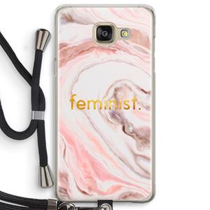 CaseCompany Feminist: Samsung Galaxy A5 (2016) Transparant Hoesje met koord