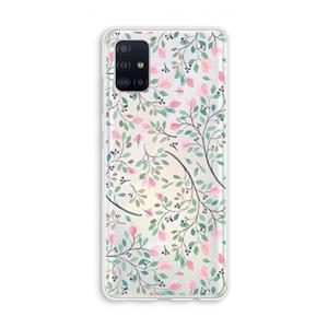 CaseCompany Sierlijke bloemen: Galaxy A51 4G Transparant Hoesje