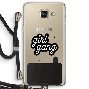 CaseCompany Girl Gang: Samsung Galaxy A5 (2016) Transparant Hoesje met koord