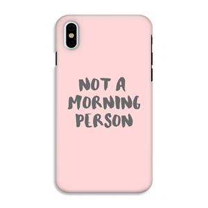 CaseCompany Morning person: iPhone X Tough Case
