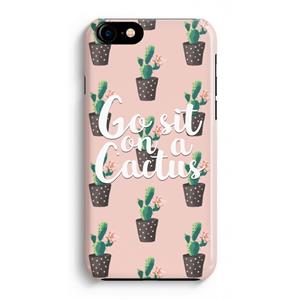 CaseCompany Cactus quote: iPhone 8 Volledig Geprint Hoesje