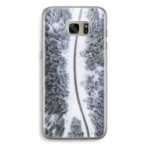 CaseCompany Snøfall: Samsung Galaxy S7 Edge Transparant Hoesje