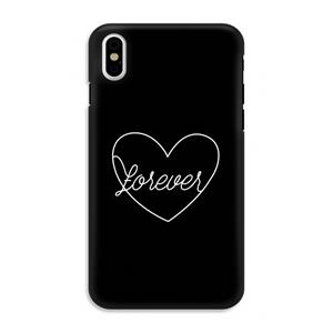 CaseCompany Forever heart black: iPhone X Tough Case