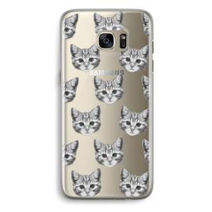 CaseCompany Kitten: Samsung Galaxy S7 Edge Transparant Hoesje