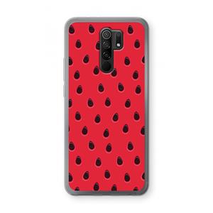 CaseCompany Watermelon: Xiaomi Redmi 9 Transparant Hoesje