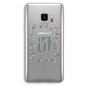 CaseCompany It's Lit: Samsung Galaxy S9 Transparant Hoesje