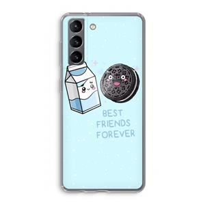 CaseCompany Best Friend Forever: Samsung Galaxy S21 Transparant Hoesje