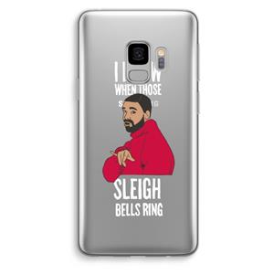 CaseCompany Sleigh Bells Ring: Samsung Galaxy S9 Transparant Hoesje