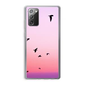 CaseCompany Fly away: Samsung Galaxy Note 20 / Note 20 5G Transparant Hoesje