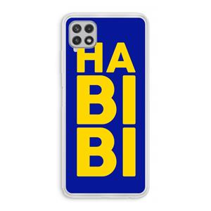 CaseCompany Habibi Blue: Samsung Galaxy A22 4G Transparant Hoesje
