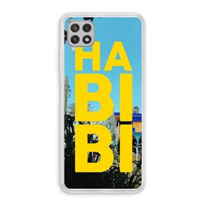CaseCompany Habibi Majorelle : Samsung Galaxy A22 4G Transparant Hoesje