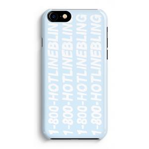 CaseCompany Hotline bling blue: iPhone 8 Volledig Geprint Hoesje