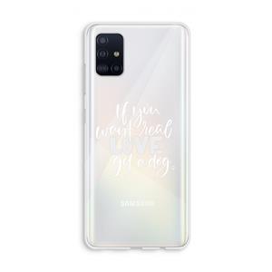 CaseCompany Partner in crime: Galaxy A51 4G Transparant Hoesje