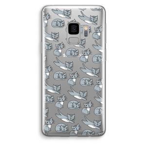 CaseCompany Poezen: Samsung Galaxy S9 Transparant Hoesje