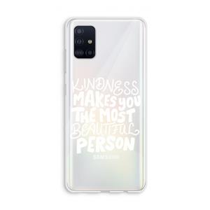 CaseCompany The prettiest: Galaxy A51 4G Transparant Hoesje