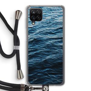 CaseCompany Oceaan: Samsung Galaxy A12 Transparant Hoesje met koord