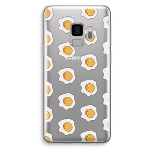 CaseCompany Bacon to my eggs #1: Samsung Galaxy S9 Transparant Hoesje
