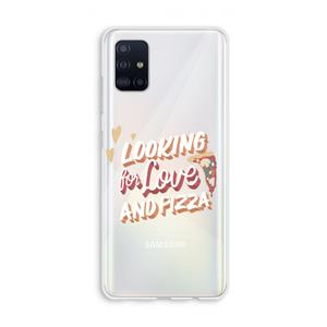 CaseCompany Pizza is the answer: Galaxy A51 4G Transparant Hoesje