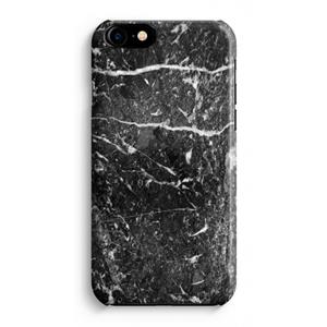 CaseCompany Zwart marmer: iPhone 8 Volledig Geprint Hoesje