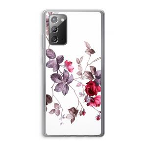 CaseCompany Mooie bloemen: Samsung Galaxy Note 20 / Note 20 5G Transparant Hoesje