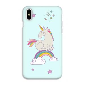 CaseCompany Regenboog eenhoorn: iPhone X Tough Case