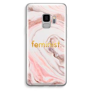 CaseCompany Feminist: Samsung Galaxy S9 Transparant Hoesje