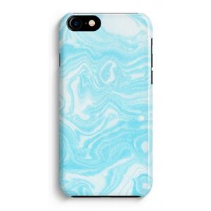 CaseCompany Waterverf blauw: iPhone 8 Volledig Geprint Hoesje