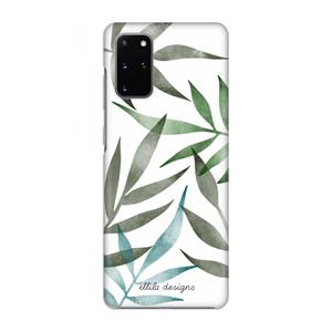 CaseCompany Tropical watercolor leaves: Volledig geprint Samsung Galaxy S20 Plus Hoesje