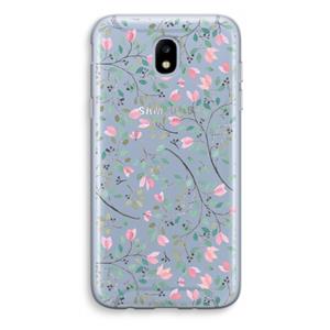 CaseCompany Sierlijke bloemen: Samsung Galaxy J5 (2017) Transparant Hoesje