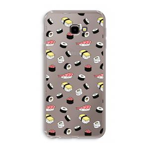 CaseCompany Sushi time: Samsung Galaxy J4 Plus Transparant Hoesje