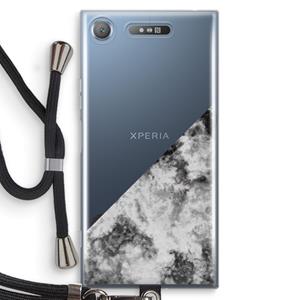 CaseCompany Onweer: Sony Xperia XZ1 Transparant Hoesje met koord