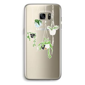 CaseCompany Hang In There: Samsung Galaxy S7 Edge Transparant Hoesje