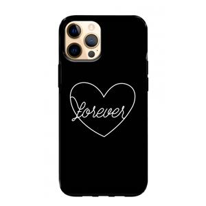 CaseCompany Forever heart black: iPhone 12 Pro Max Tough Case