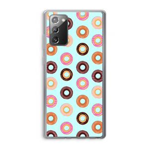 CaseCompany Donuts: Samsung Galaxy Note 20 / Note 20 5G Transparant Hoesje