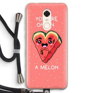 CaseCompany One In A Melon: Xiaomi Redmi 5 Transparant Hoesje met koord