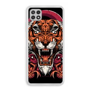 CaseCompany Tiger and Rattlesnakes: Samsung Galaxy A22 4G Transparant Hoesje
