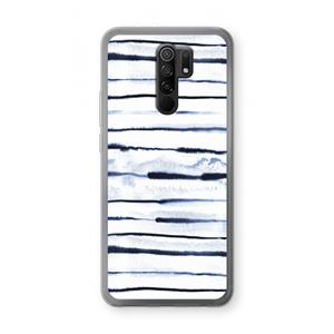 CaseCompany Ink Stripes: Xiaomi Redmi 9 Transparant Hoesje