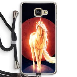 CaseCompany Last Unicorn: Samsung Galaxy A5 (2016) Transparant Hoesje met koord