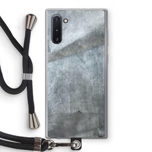 CaseCompany Grey Stone: Samsung Galaxy Note 10 Transparant Hoesje met koord